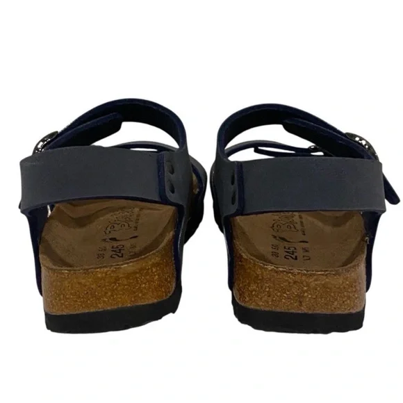 Birkenstocks Birki’s Navy Blue Sandals - BRAND NEW - Size 7/7.5 - Picture 4 of 8